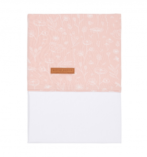 Wiegenlaken Wild Flowers, pink | Little Dutch