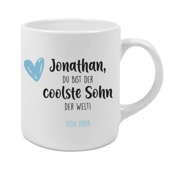 Keramiktasse klein - Tochter/Sohn | Schmatzepuffer