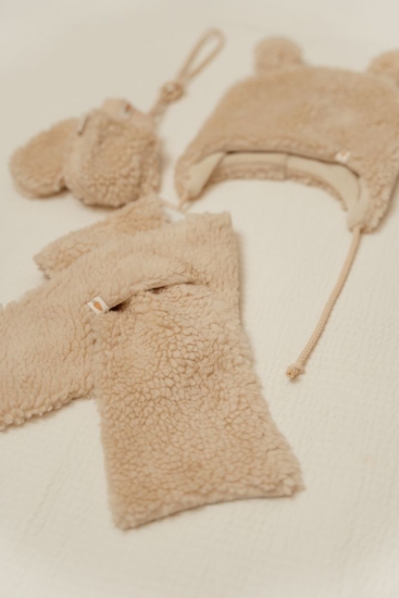 Teddy-Mütze Bunny, Sand - Größe 1 | Little Dutch