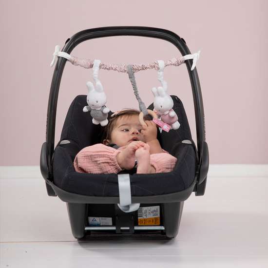 Kinderwagen-Kette Miffy, Pink Rib | Tiamo