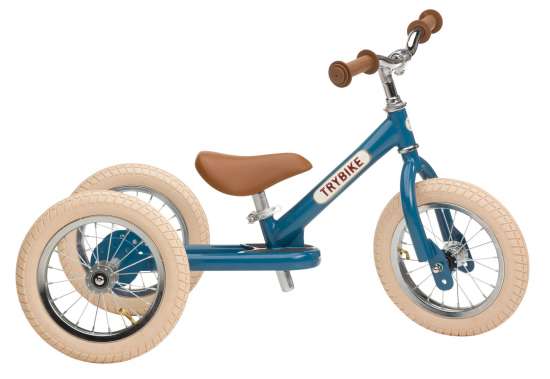 Dreirad 2 in 1 Steel Vintage blau | Trybike