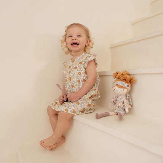 Ärmelloses Kleid Vintage Little Flowers, Größe 62 | Little Dutch