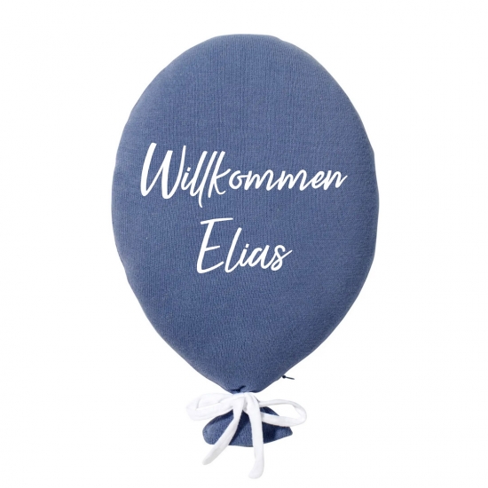 Deko-Kissen Ballon blau | Nordic Coast Company