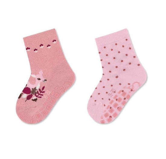 Kinder-Socken Rehkitz ABS 2er Set, Größe 21-22 | Sterntaler