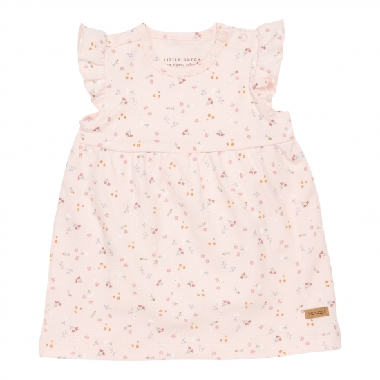 Ärmelloses Kleid Little Pink Flowers, Größe 68 | Little Dutch