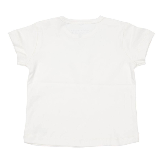 Kurzärmeliges T-Shirt Little Goose Walking White, Größe 62 | Little Dutch