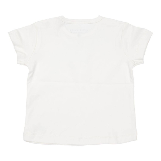 Kurzärmeliges T-Shirt Little Goose Walking White, Größe 68 | Little Dutch