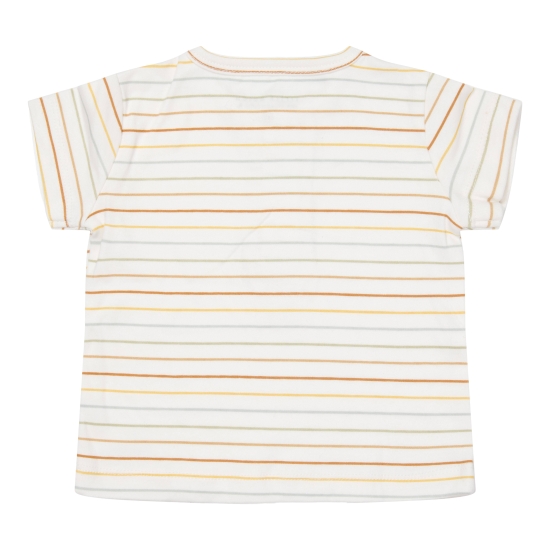 Kurzärmeliges TShirt Vintage Sunny Stripes, Größe 86 | Little Dutch