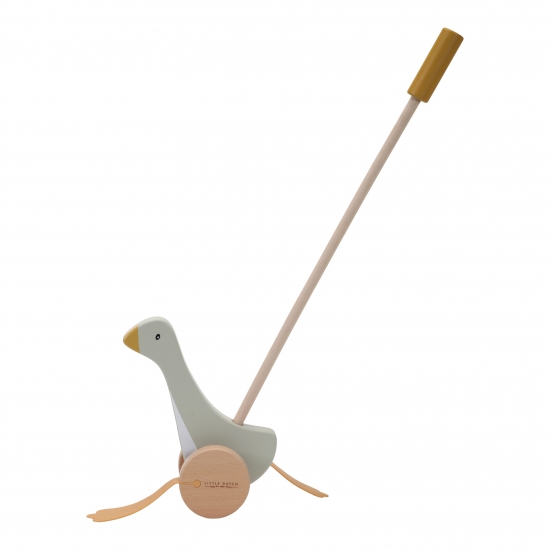 Schiebe-Watschelente Gans Little Goose Holz | Little Dutch