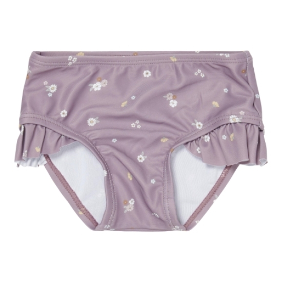 Badehose mit Rüschen, Mauve Blossom, Größe 62/68 | Little Dutch