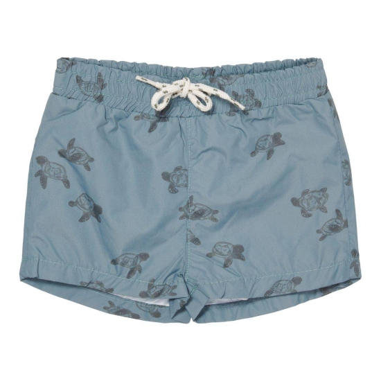 Badeshorts Turtle Island Olive, Größe 74/80 | Little Dutch