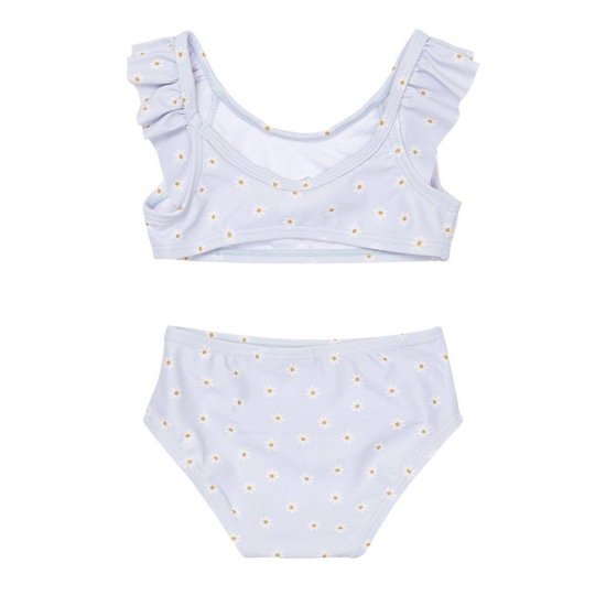 Bikini mit Volants, Daisies Blue, Größe 62/68 | Little Dutch