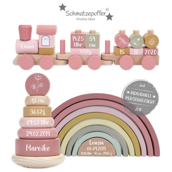 Little Dutch Geschenk-Set rosa | personalisiert