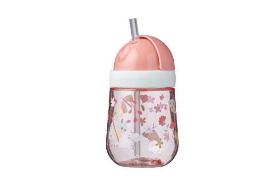 Trinkbecher Strohhalmbecher Mio 300 ml Flowers & Butterflies | Mepal x Little Dutch