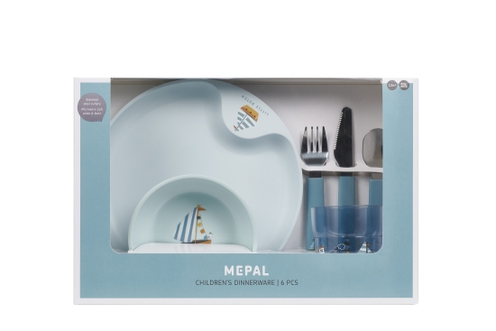 Kinder-Geschirrset Mio 6-teilig - Sailors Bay | Mepal x Little Dutch