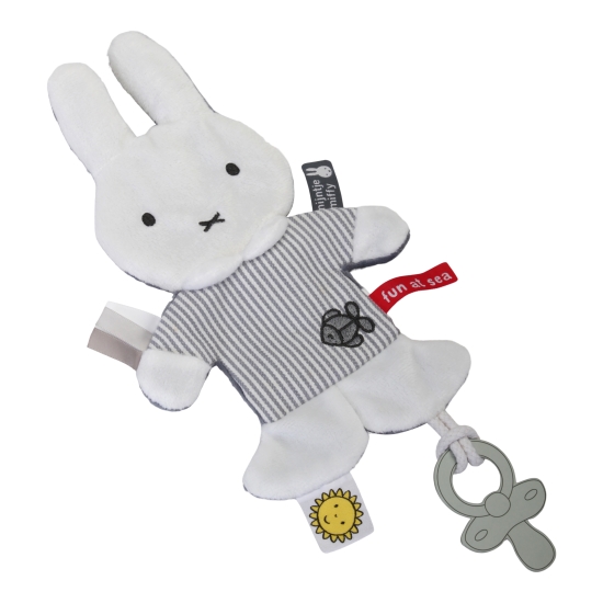 Schnullerltuch Miffy, grau | Tiamo