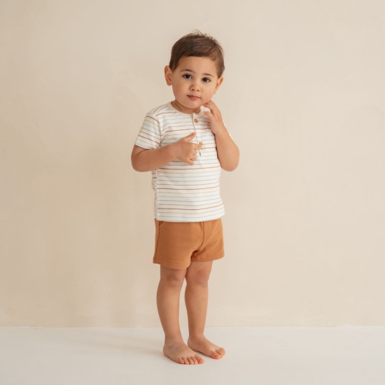 Shorts Vintage Sunny Stripes, Größe 74 | Little Dutch