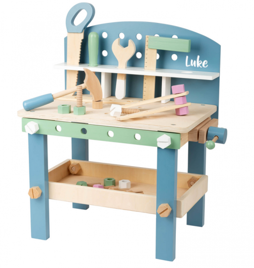 Werkbank Nordic kompakt Holz blau mint | small foot