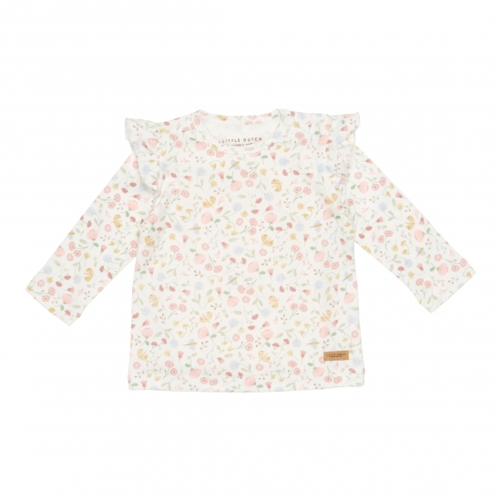 Langarm-Shirt Flowers & Butterflies, Größe 62 | Little Dutch