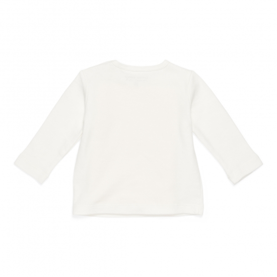 Langarm-Shirt Little Goose Walking White, Größe 68 | Little Dutch