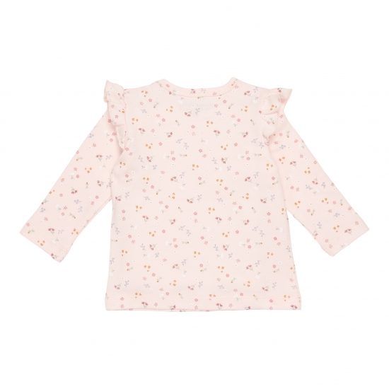 Langarm-Shirt Little Pink Flowers, Größe 62 | Little Dutch