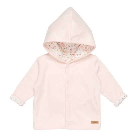 Wendejacke Flowers & Butterflies / Rosa, Größe 62 | Little Dutch