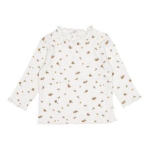 Langarm-Shirt mit Rüschen White Blossom, Größe 68 | Little Dutch