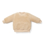 Teddy-Pullover, Sand, Größe 80 | Little Dutch