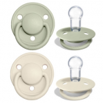 Schnuller de Lux Ivory & Sage, (0-36 M) Silikon  | Bibs