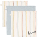 Mundtücher Vintage Sunny Stripes / Pure Soft Blue | Little Dutch